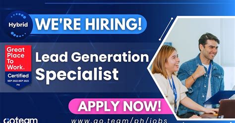 Job: Lead Generation Specialist at EKXINUM INC. Philippines.